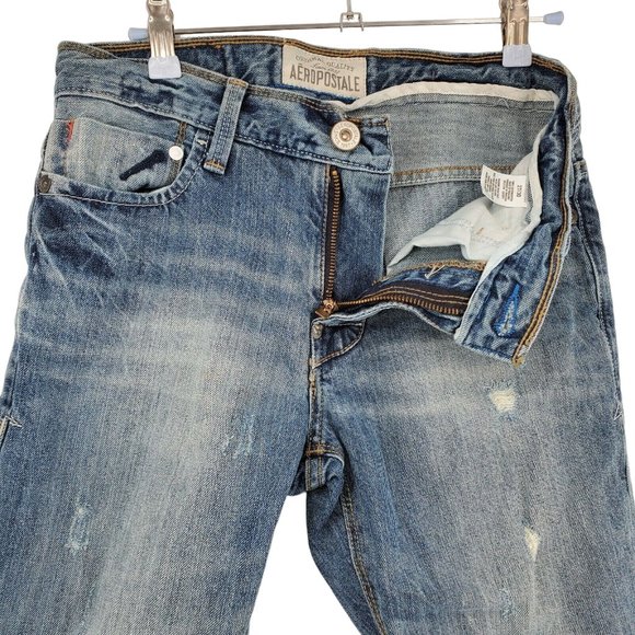 Aeropostale Jeans Women's Boot Cut 5-Pocket Denim Slim Fit Denim Blue 27/30 - Picture 5 of 11